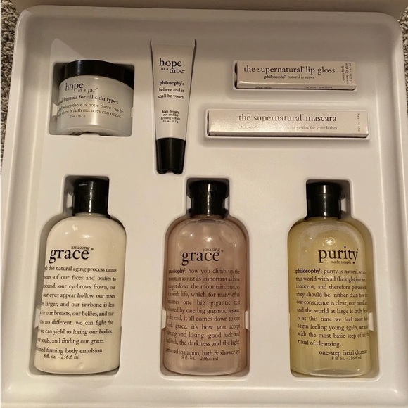 NEW Philosophy Favorites 7 PC Gift Set: Amazing Grace, purtiy made simp, hope in - Picture 2 of 11